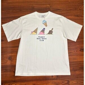 NWT Snow Day White Summer Most Hated All I Wanted Was Ice Cream Size XL T Shirt